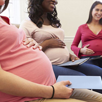 Group of pregnant women