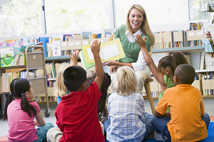 Teacher and Kids