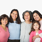 Group of women from different generations