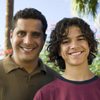 Boy with father and grandfather