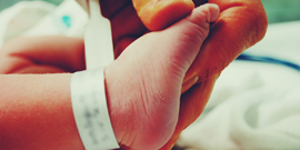 Newborn's foot