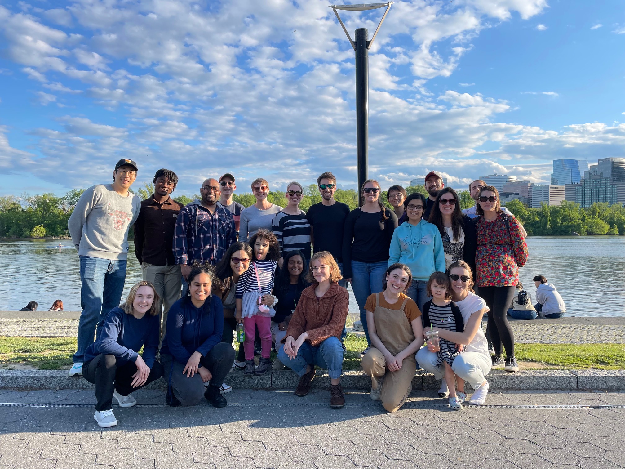 Group photo of Farrell, Rocha, Rogers, and Sheppard labs