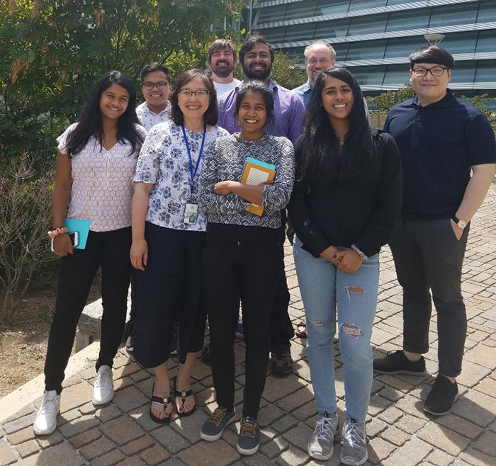 Group photo of the lab at an outing in July 2019.